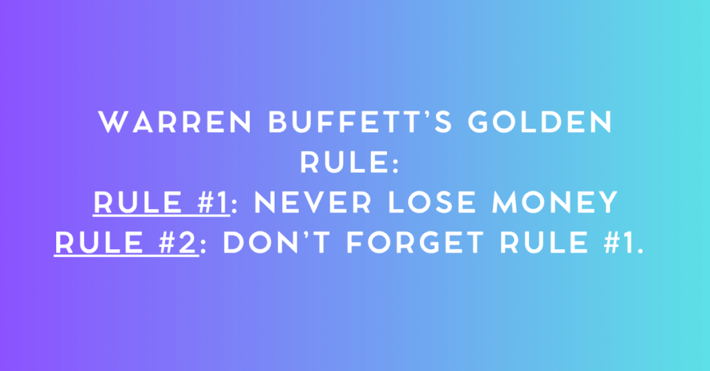 Warren Buffett's Golden Rule Visualized